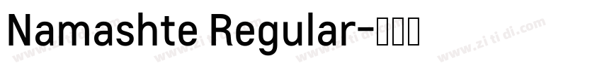 Namashte Regular字体转换